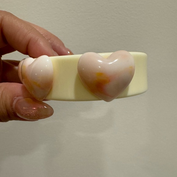 Custom Sparklemuse Large TieDye Puffy Heart & Wide Cuff Size Medium - Picture 2 of 4